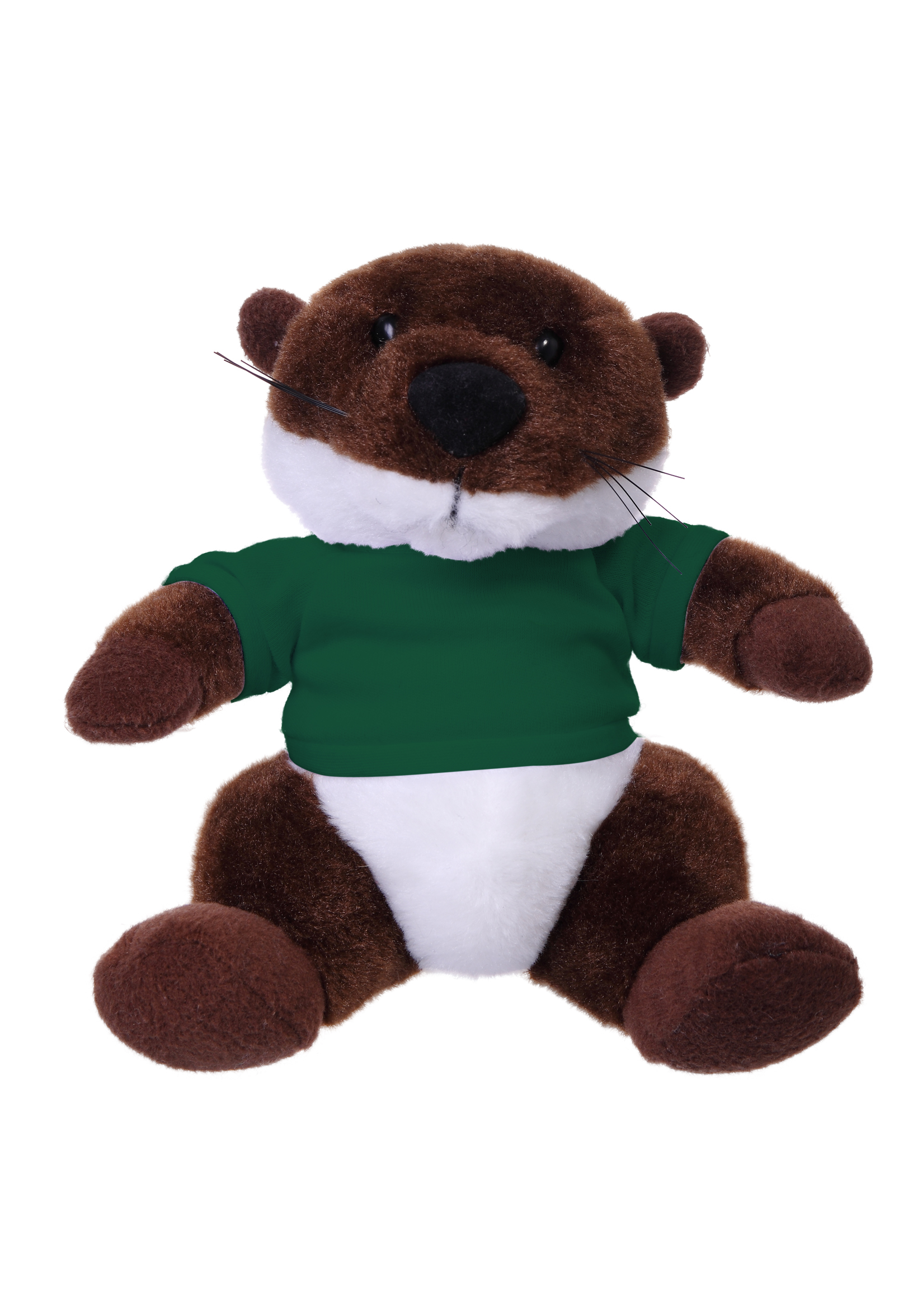 Soft Plush Stuffed Sitting Otter wearing a T-Shirt 5
