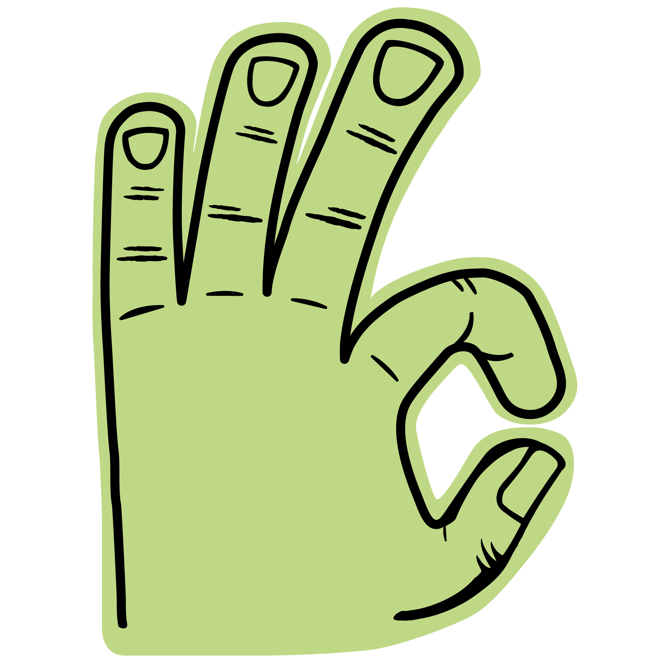 Basketball 3 Point Hand 17