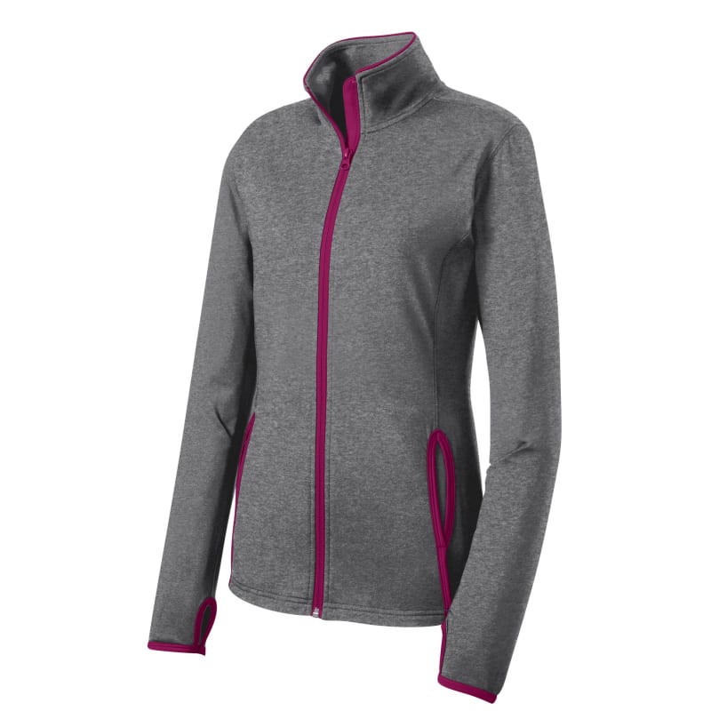 Sport-Tek Women's Sport-Wick Stretch Contrast Full-Zip Jacket. 49
