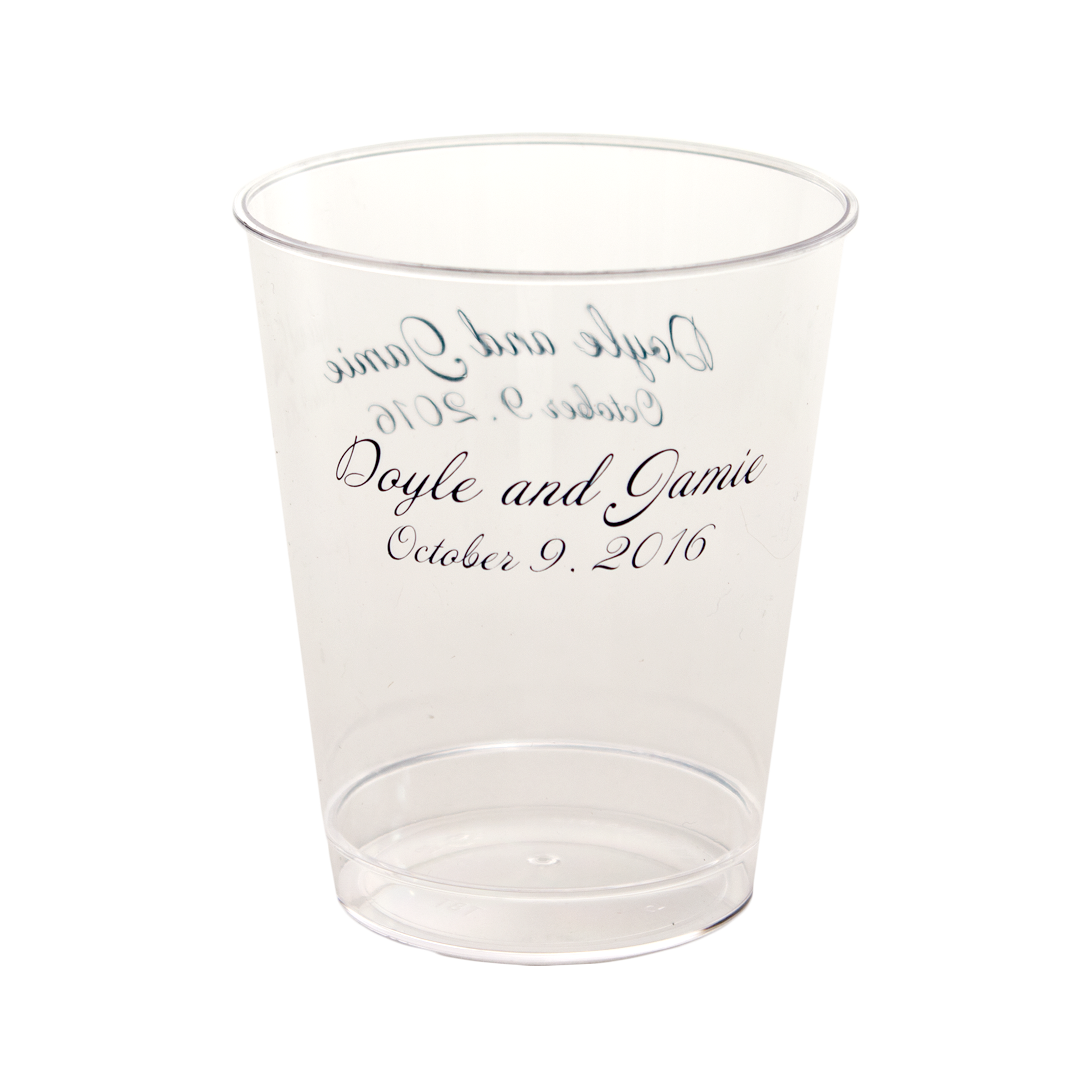 8oz Tall Clear Plastic Hard-Sided Tumbler
