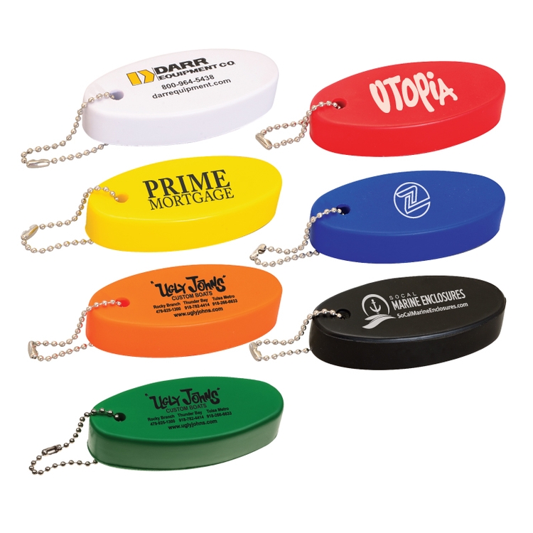 Oval Soft Floater Keychain 1