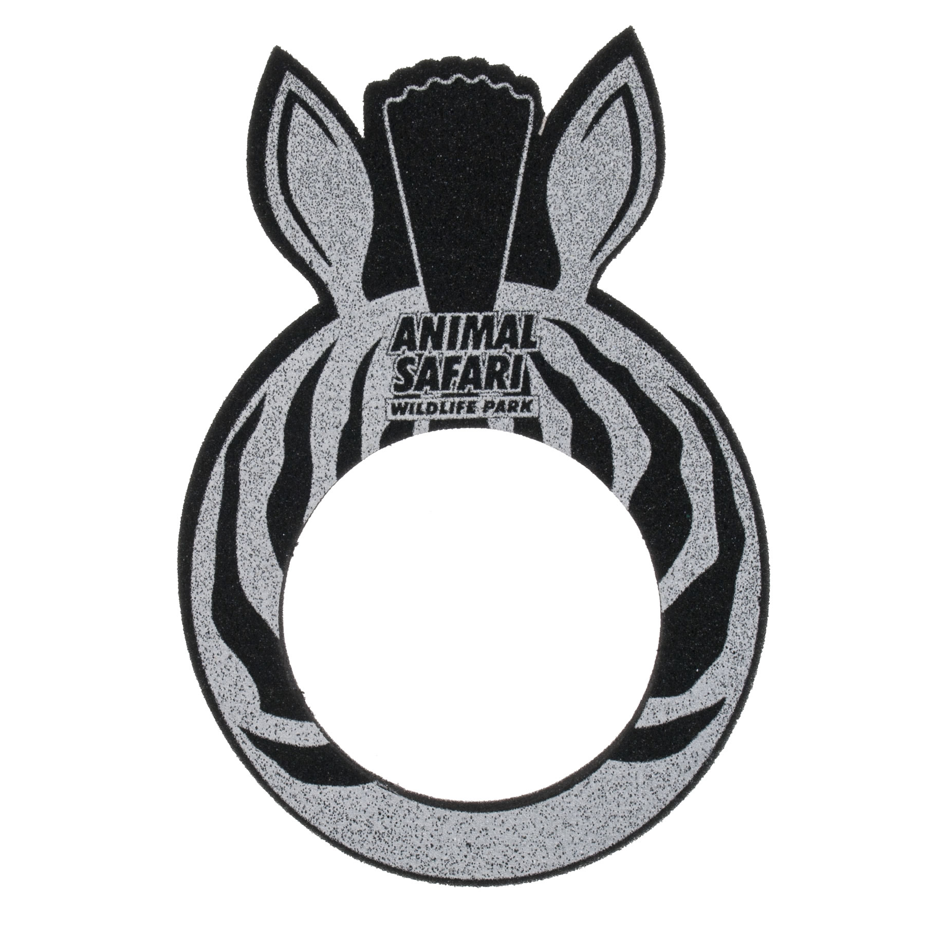 12" Foam Zebra Visor 13