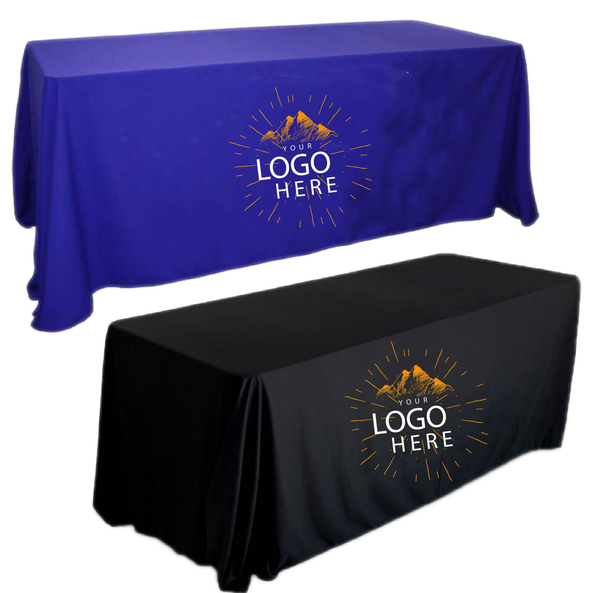 Full-Color 6`Economy Polyester Table Throw 1