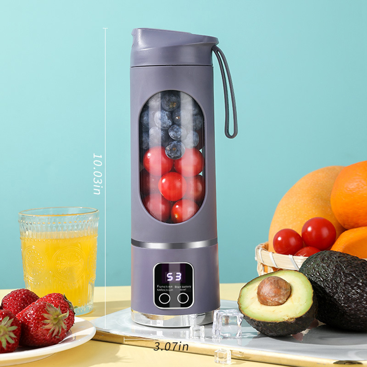 Home Ice Crusher Juicer USB Charging Outdoor Travel Cup 5