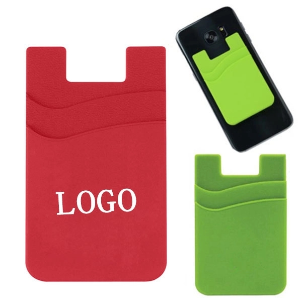 Dual Pocket Silicone Phone Wallet 4