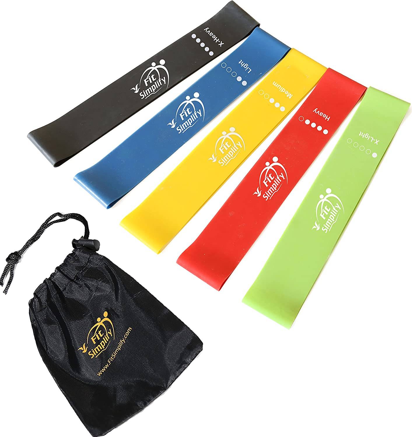 5 Set Of Stretch Bands For Booty Legs, Pilates Flexbands 3