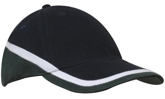 Brushed Heavy Cotton Tri-Coloured Cap 5