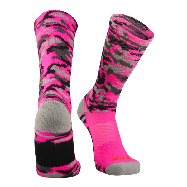Elite Sports Socks Woodland Camo Crew 4