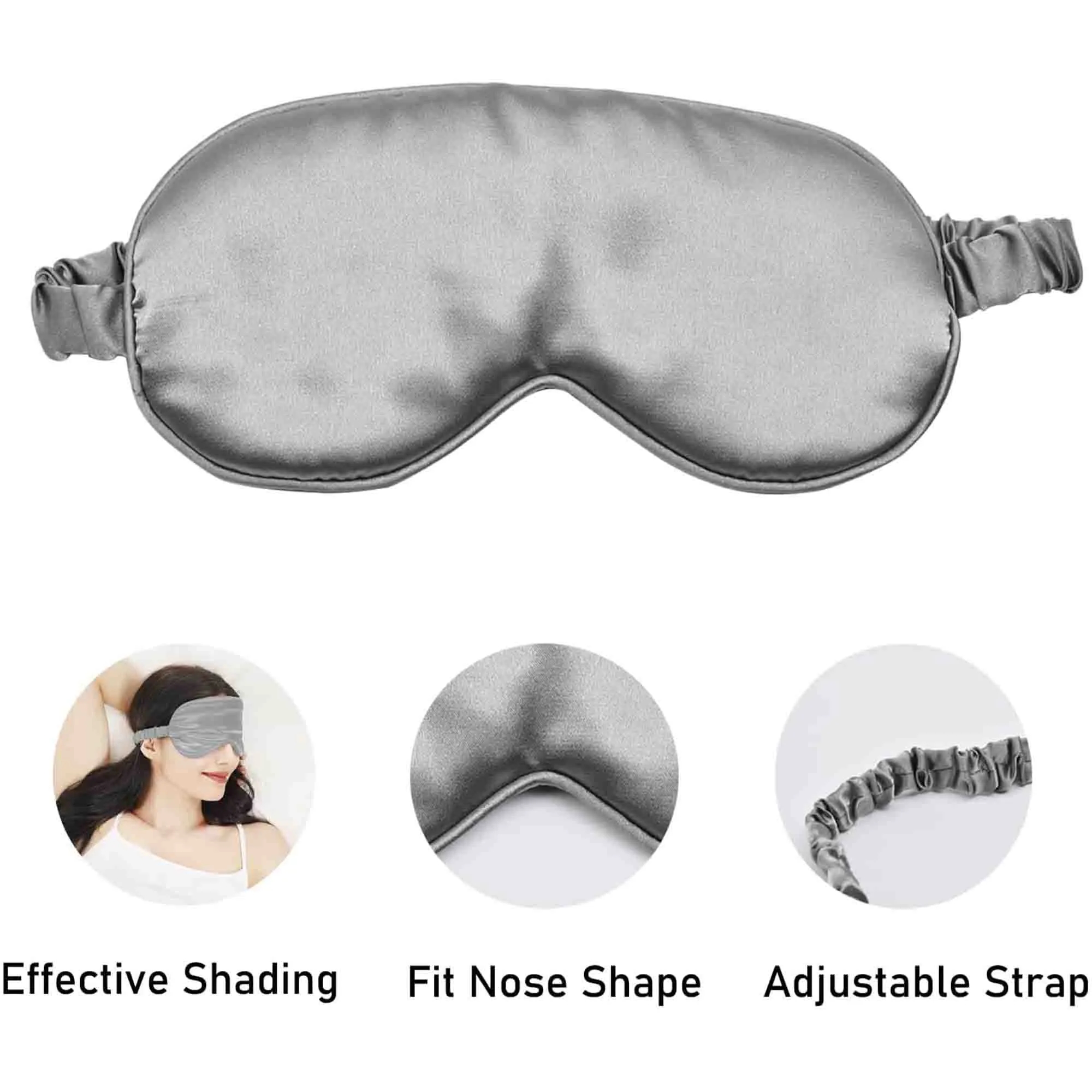 Shading Silk Soft Adjustable Eye Mask(Full Color) 2