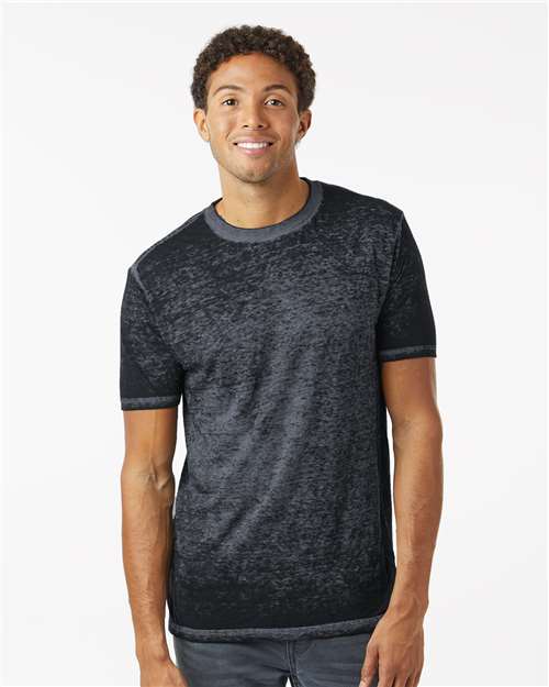 Unisex Acid Wash Burnout T-Shirt - 1350 13