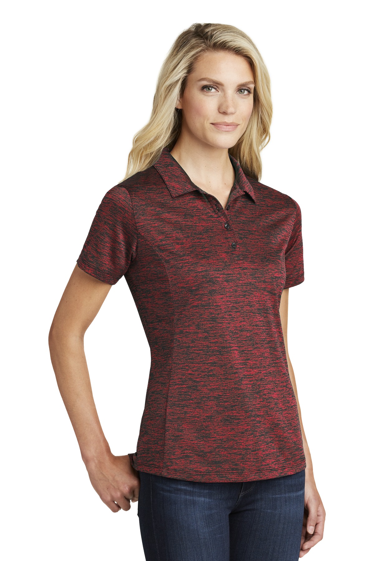 Sport-Tek Women's PosiCharge Electric Heather Polo. LST590 55