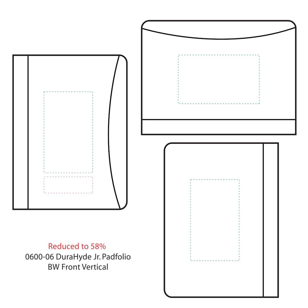 FSC® Mix DuraHyde Jr. Zippered Padfolio 17