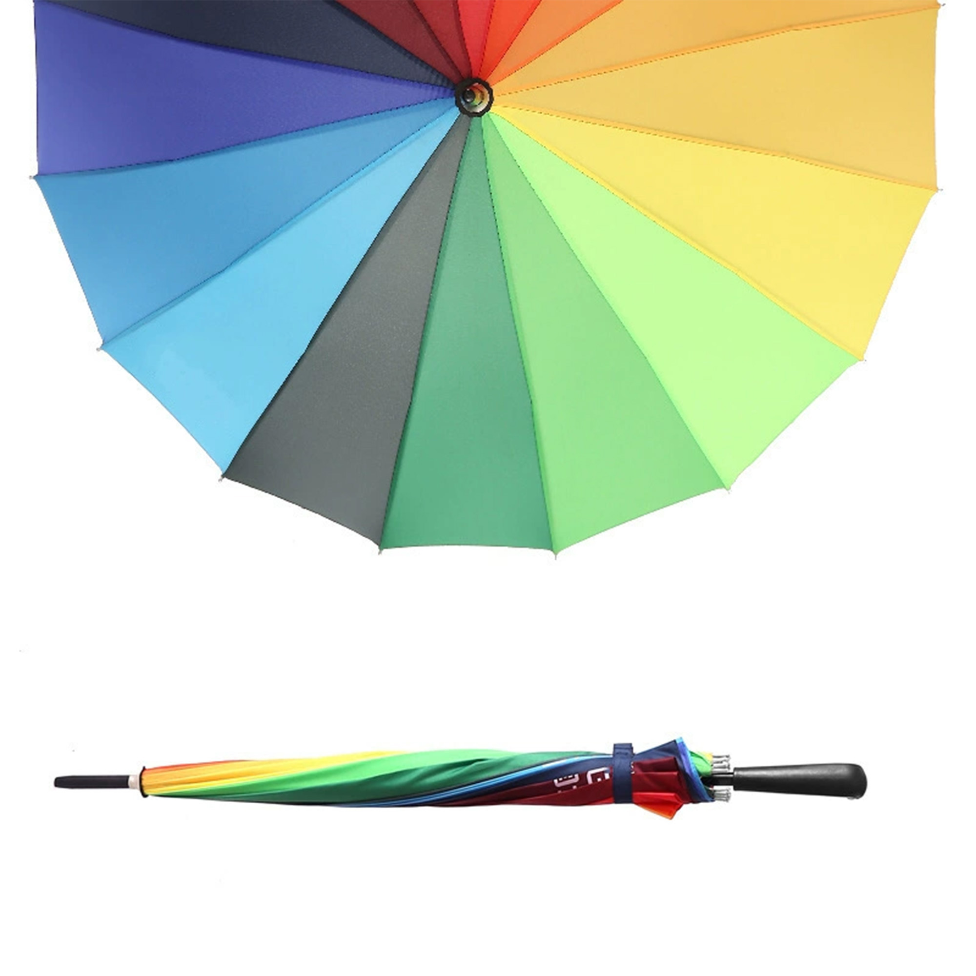 Sturdy All-Weather Rainbow Umbrella 1