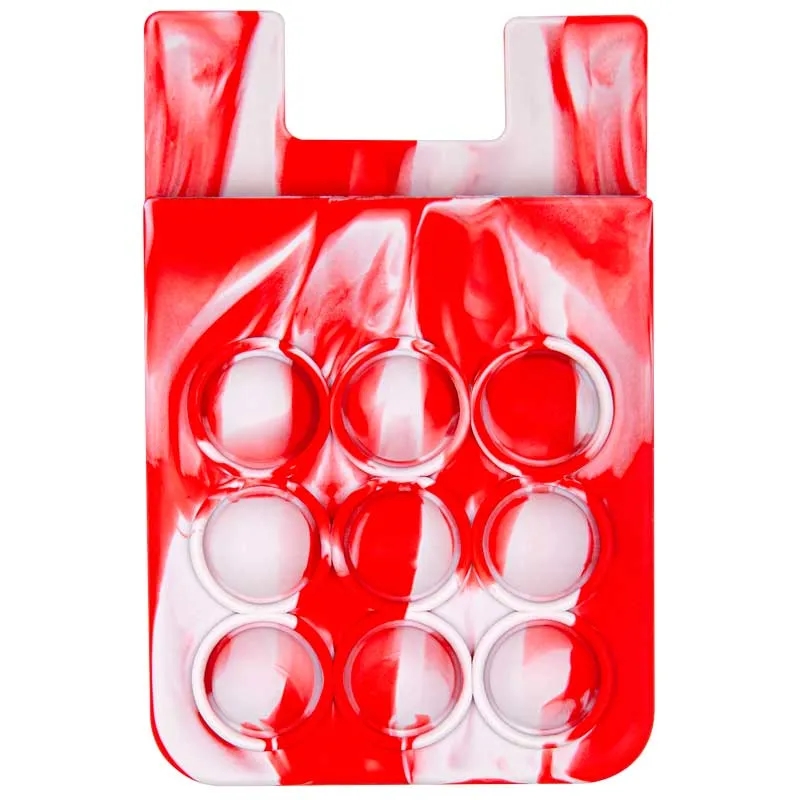 Popper Stress Reliever Silicone Phone Wallet 9