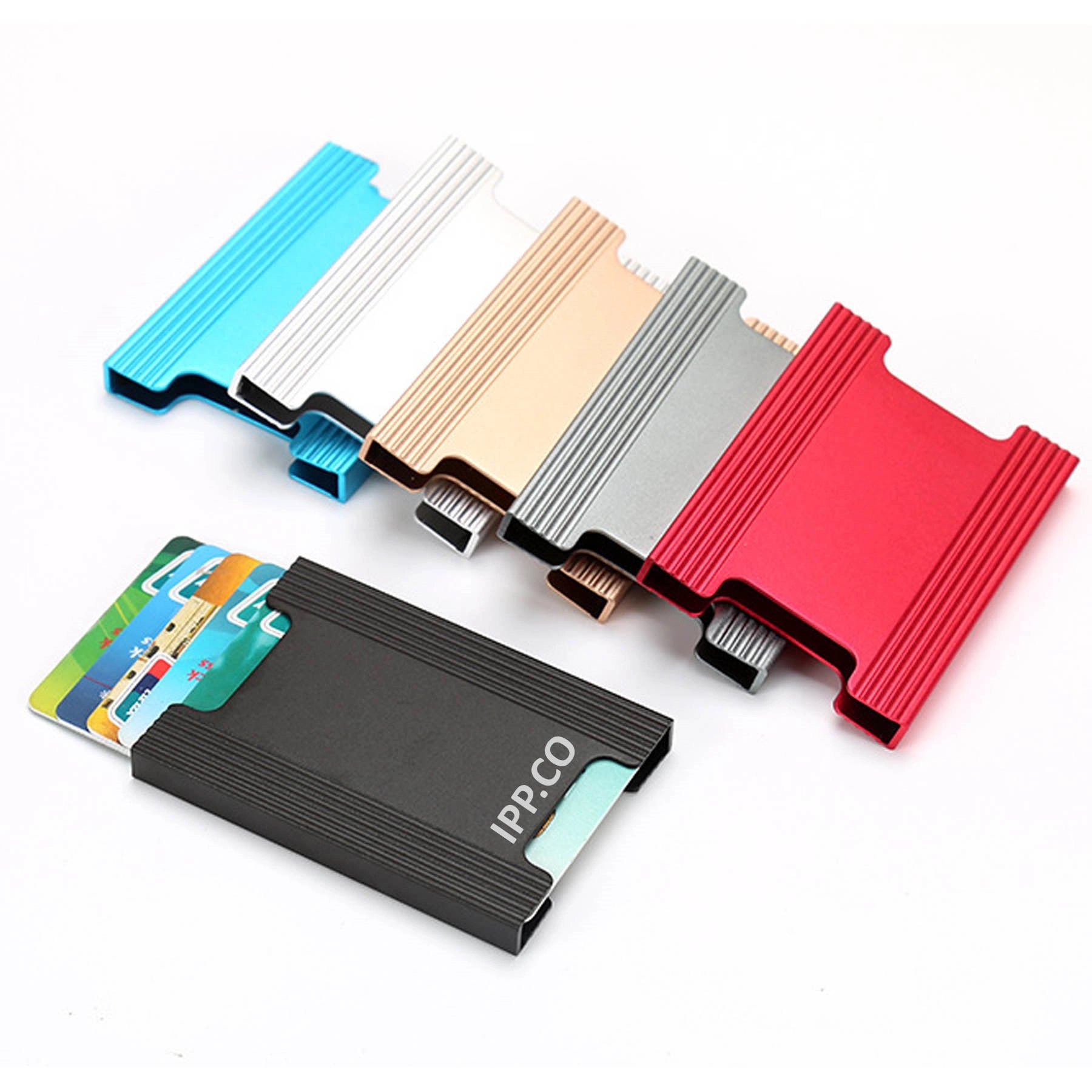 RFID Credit Card Holder for Men Money Clip Aluminum Metal 6