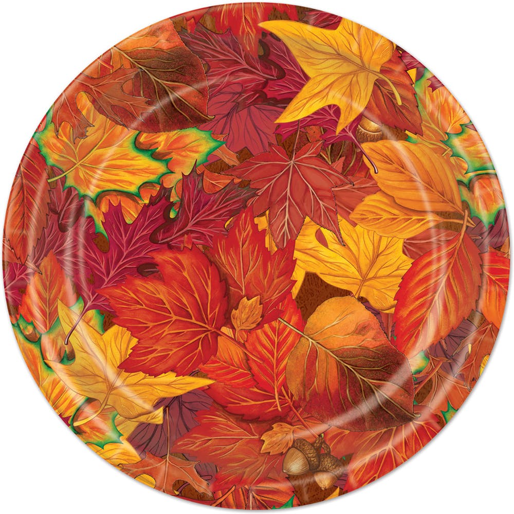 Fall Leaf Plates - 7" 8 Pk 2