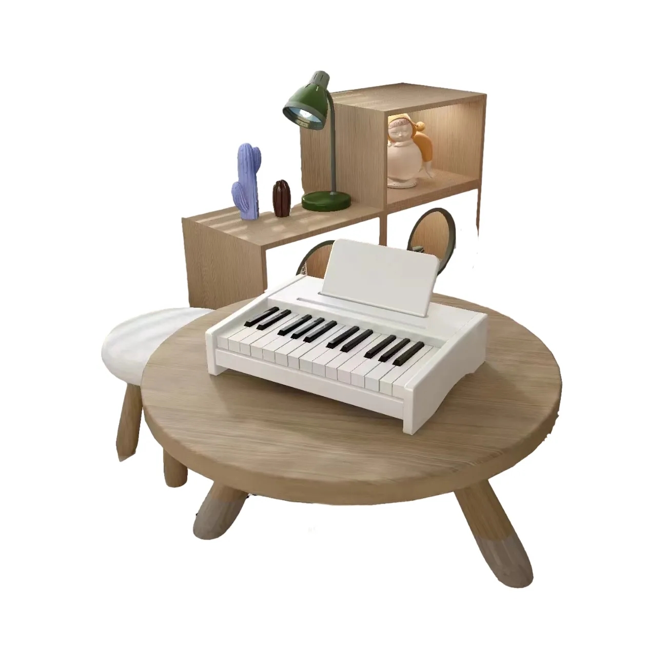 MOQ 1 Children's Teaching 25-Key Wooden Piano 2