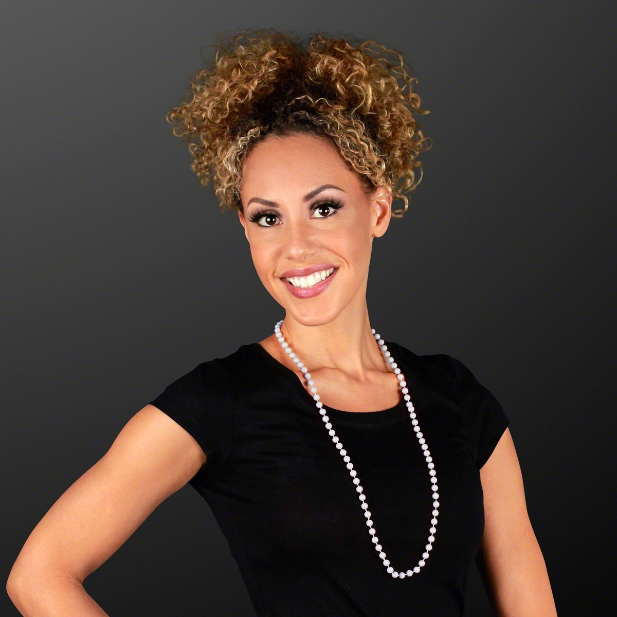 7MM 33" Round Beaded Necklaces 19