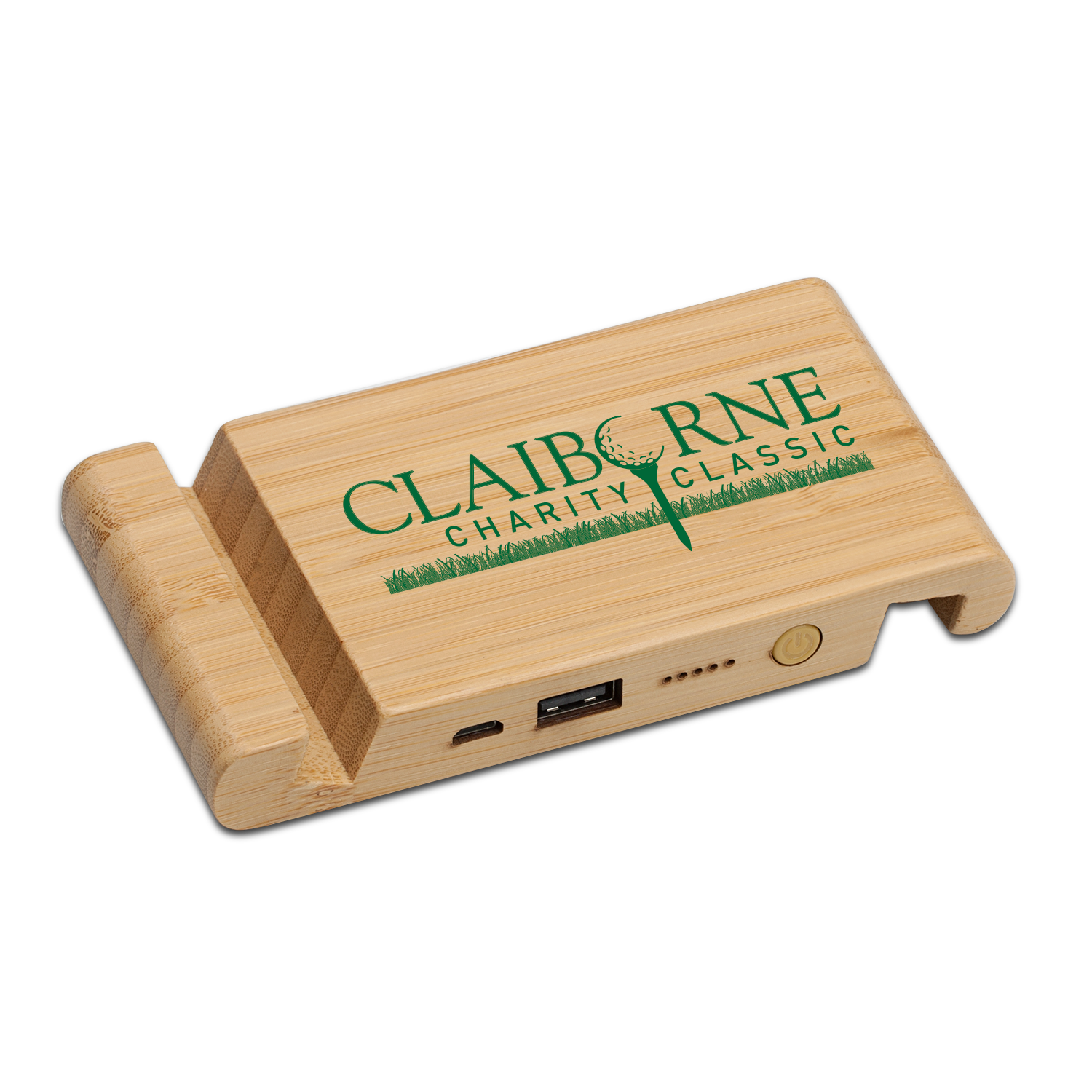 Rosebud Eco-Friendly 3-in-1, Phone Holder 5000mAh Power Bank and Wireless Charger 1