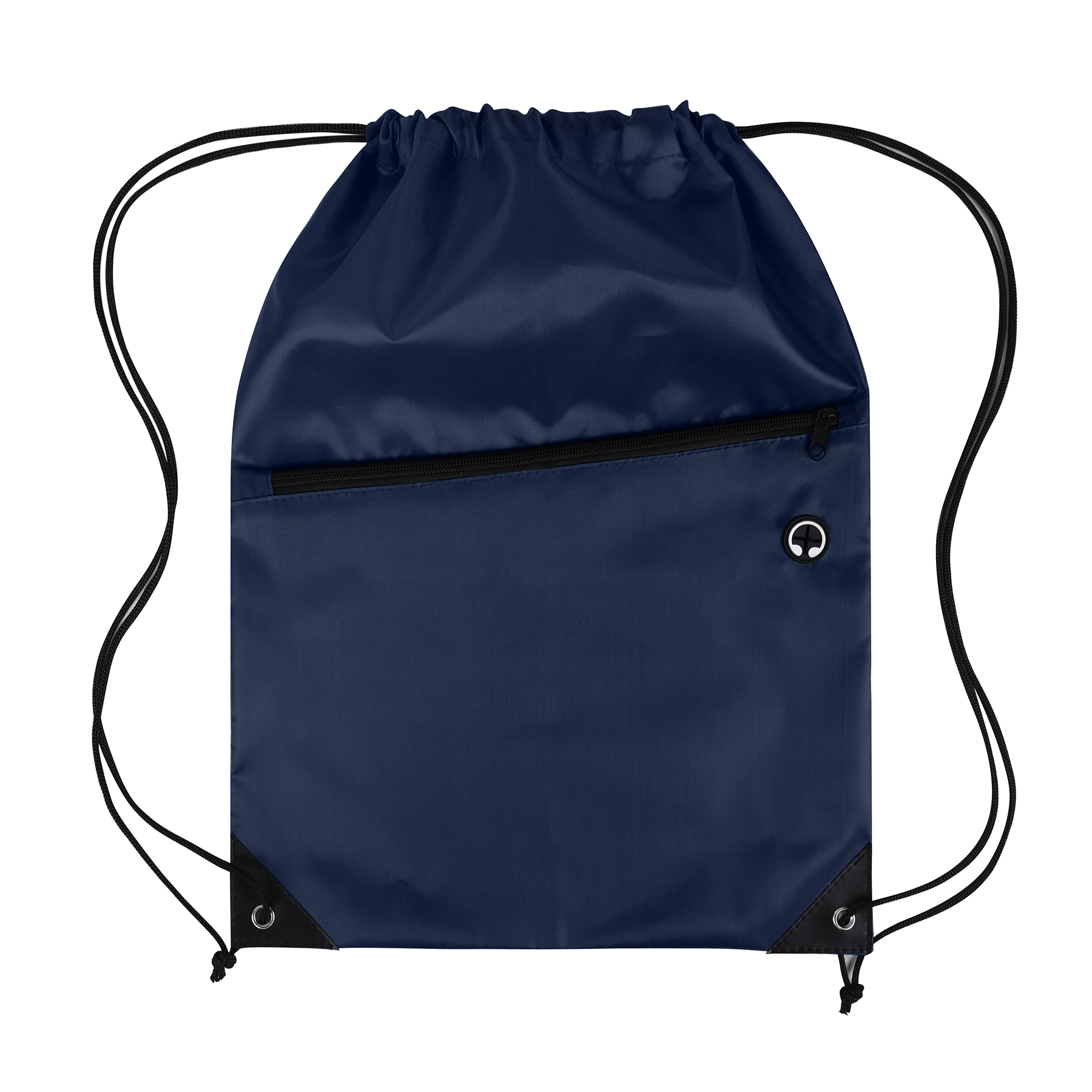 Drawstring Backpack with Front Zipper Pocket 10