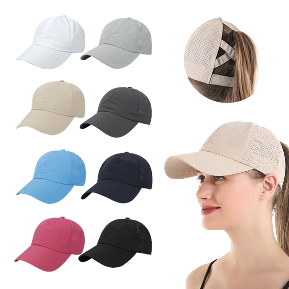 Breathable Mesh Ponytail Baseball Cap 1