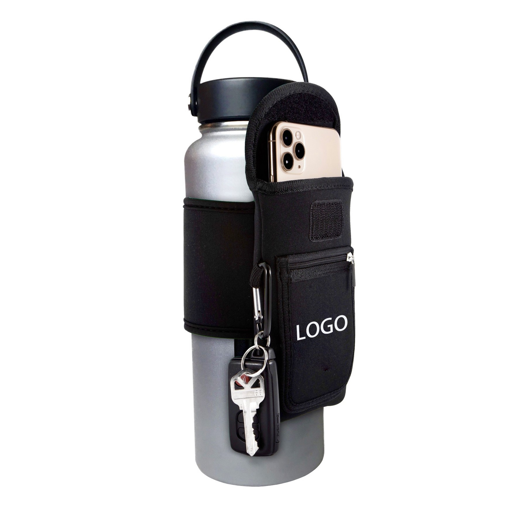 Gym Water Bottle Pouch for Running/ Walking/ Cell Phone/ Cards/ Key 8