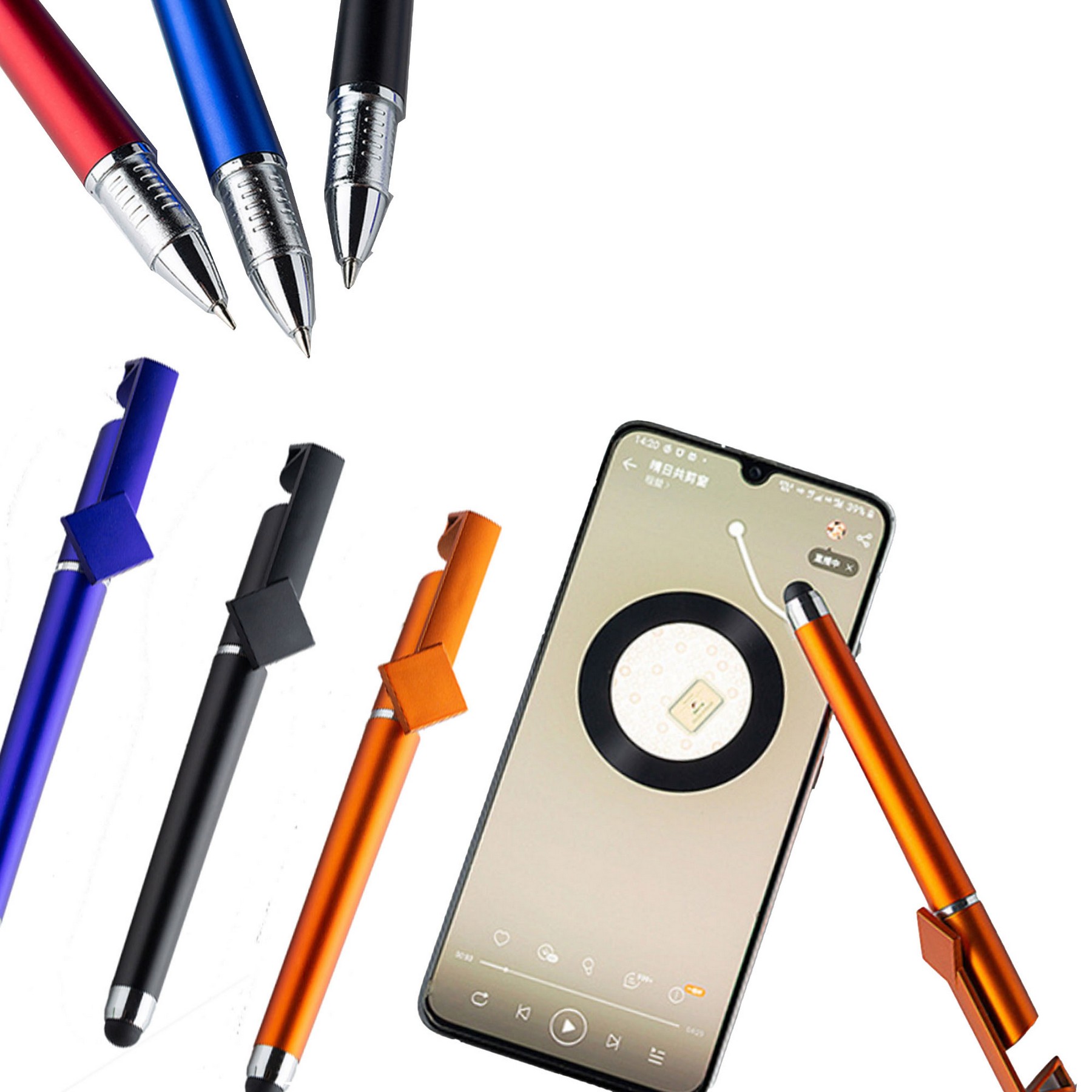 Multifunctional Phone Holder Touching Screen Pen 3