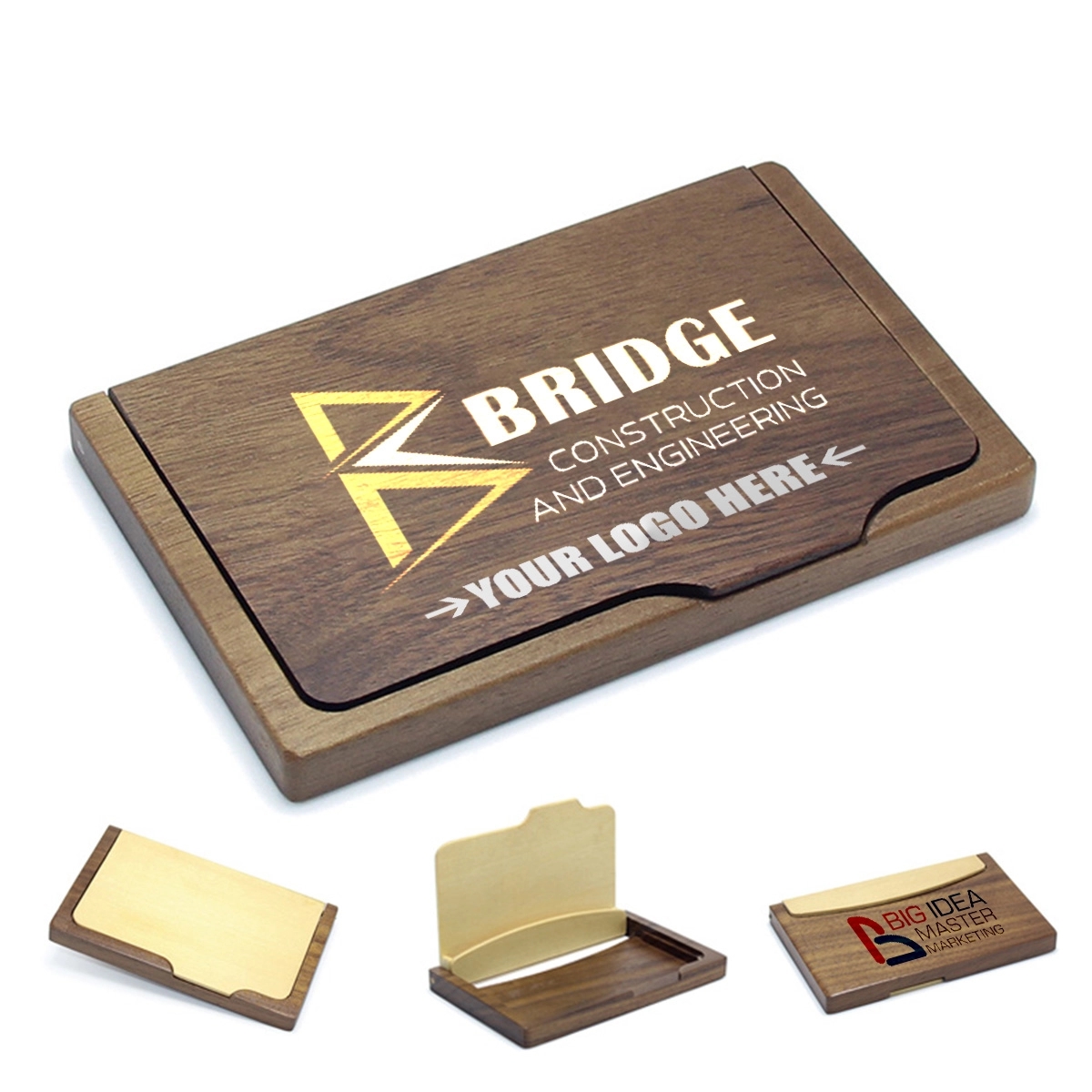 Custom Wooden Luxury Business Card Holder 5