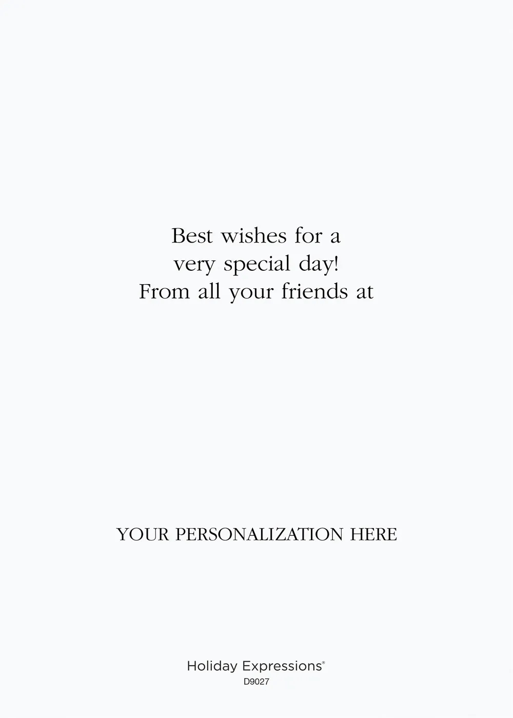 Custom Greeting Card (Vertical, Deluxe Size, Flat) 5