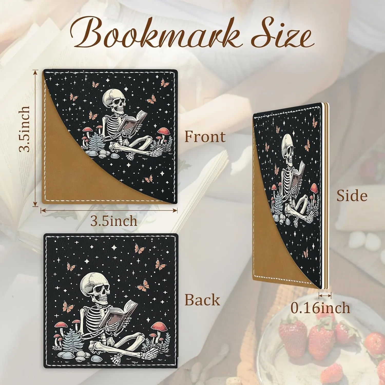 Skeleton Corner Bookmark Bulk Gift Supply 1