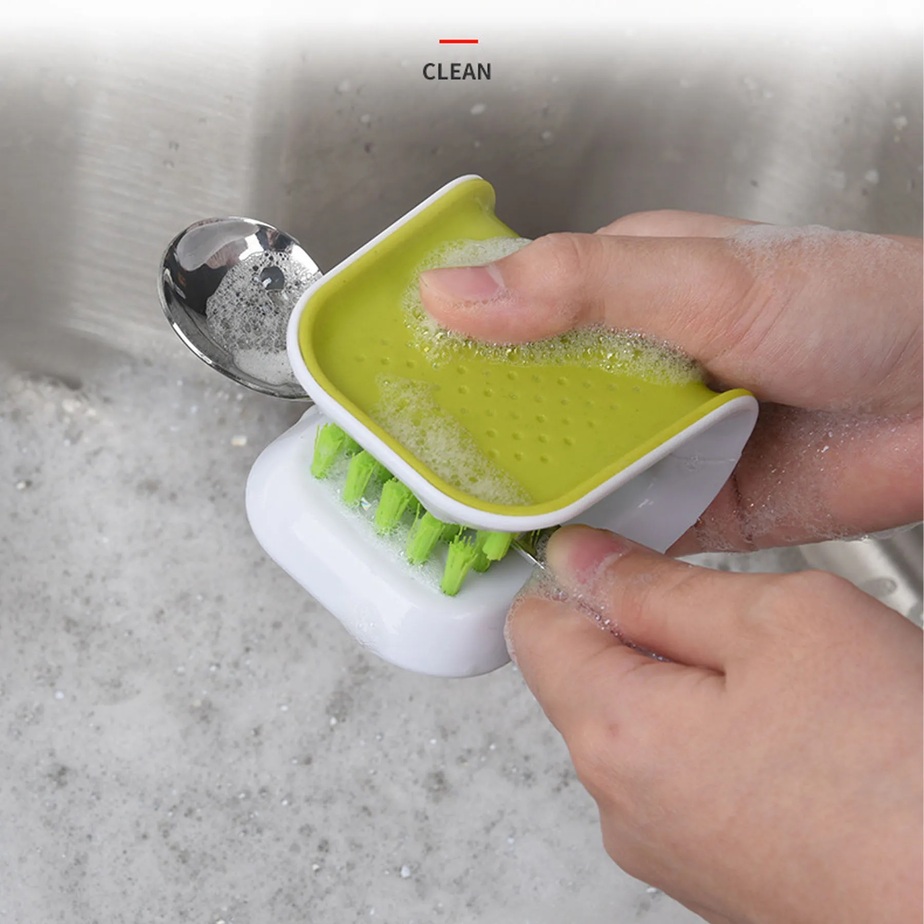 Kitchen Tableware Double-Sided Cleaning Brush 6