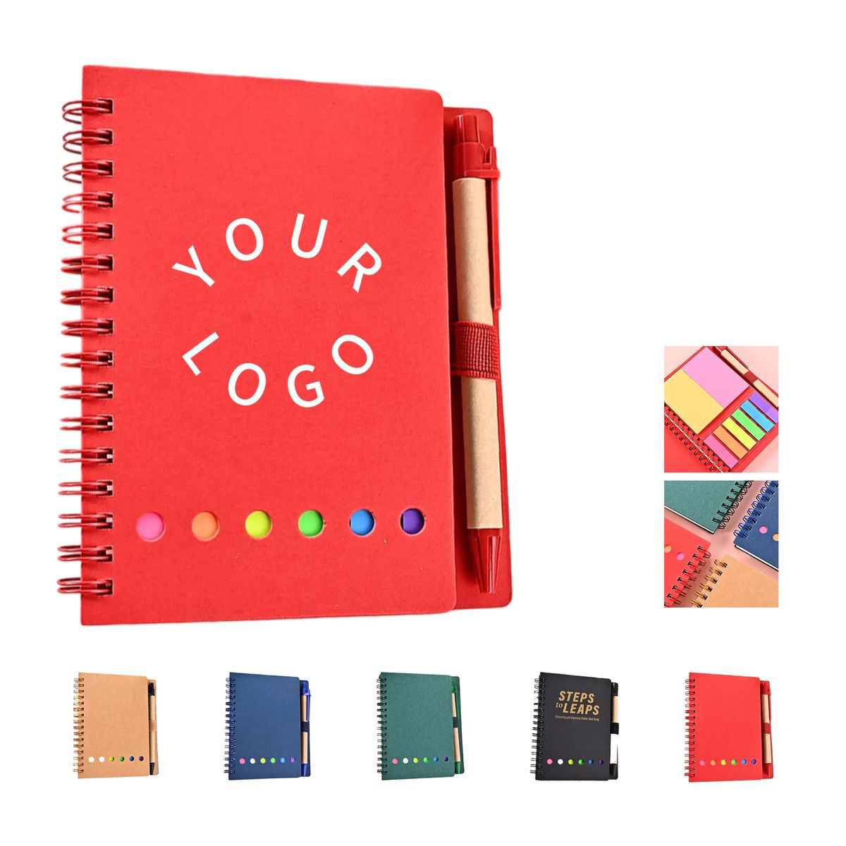 Durable Paper Spiral Notepad for Meetings or Classes 5