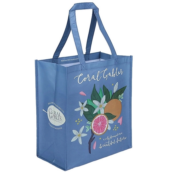 RPET Laminate Tote 14"W x 15"H x 8" Gusset 1