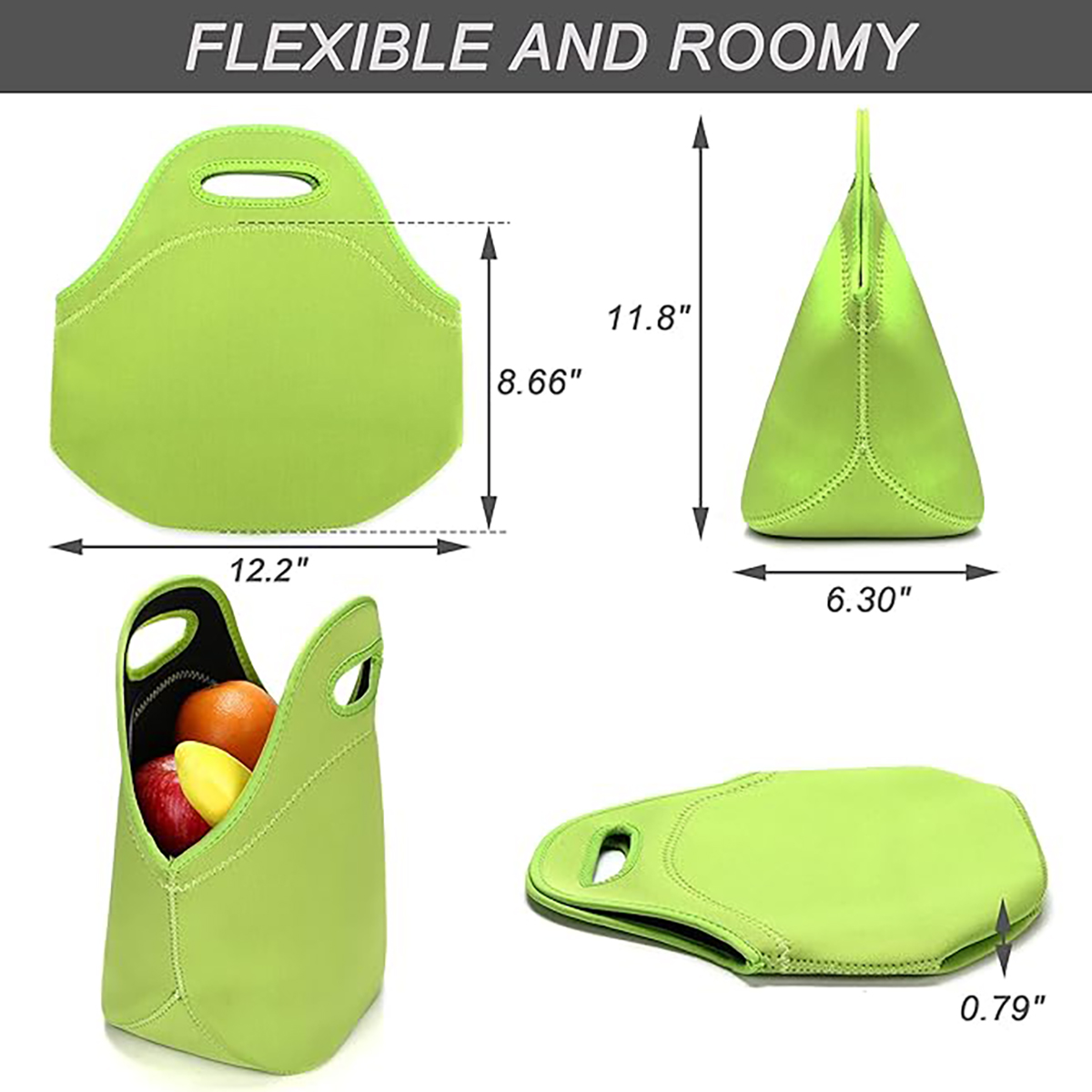 Neoprene Insulated Lunch Tote For Work & Travel 1