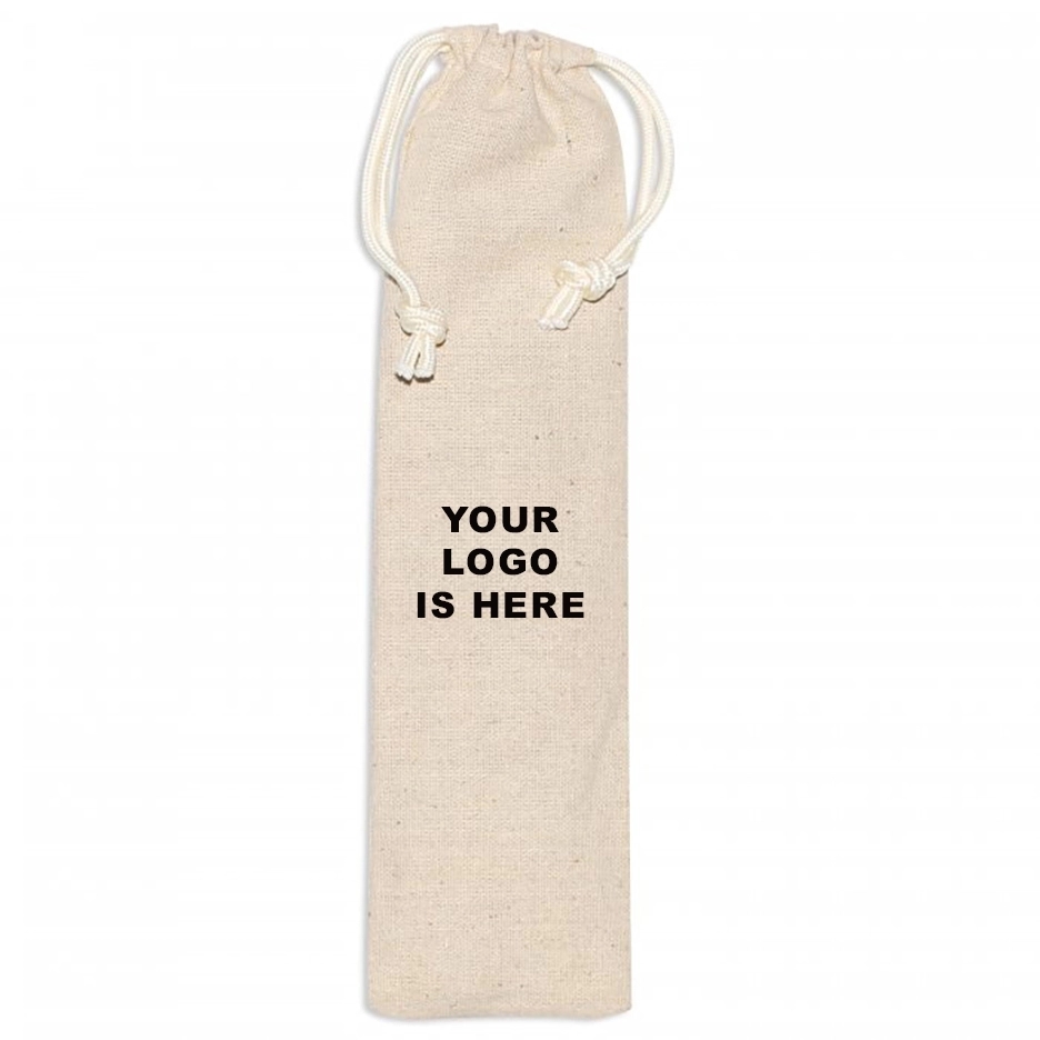 Custom Cotton Straw Pouch/ Pen Gift Bag 4