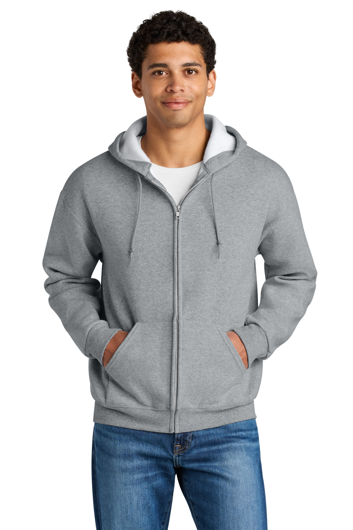 Jerzees Rugged Unisex Full-Zip Hooded Sweatshirt Z12M 20