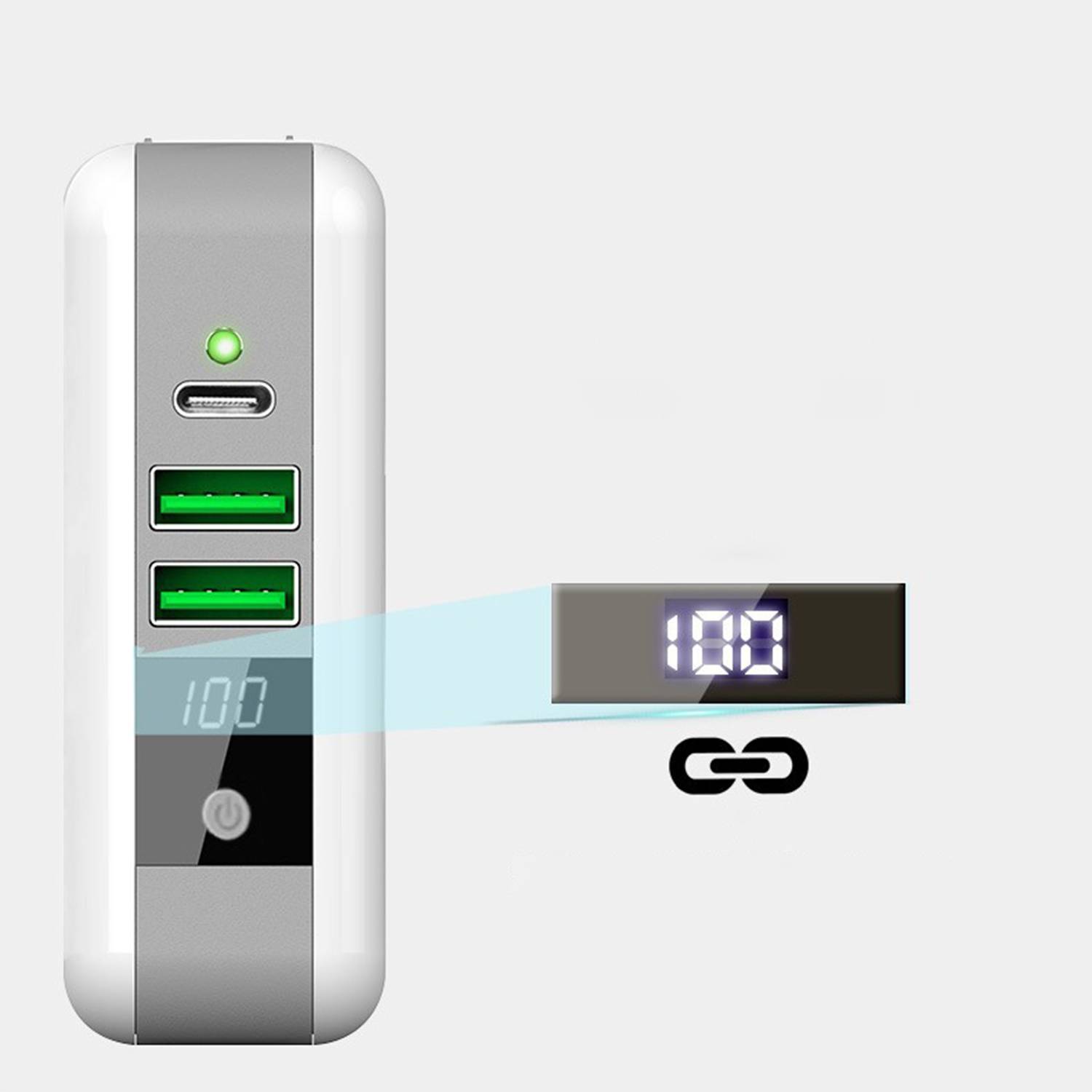 3-in-1 Multi-Function Charger Compact Power Bank 3