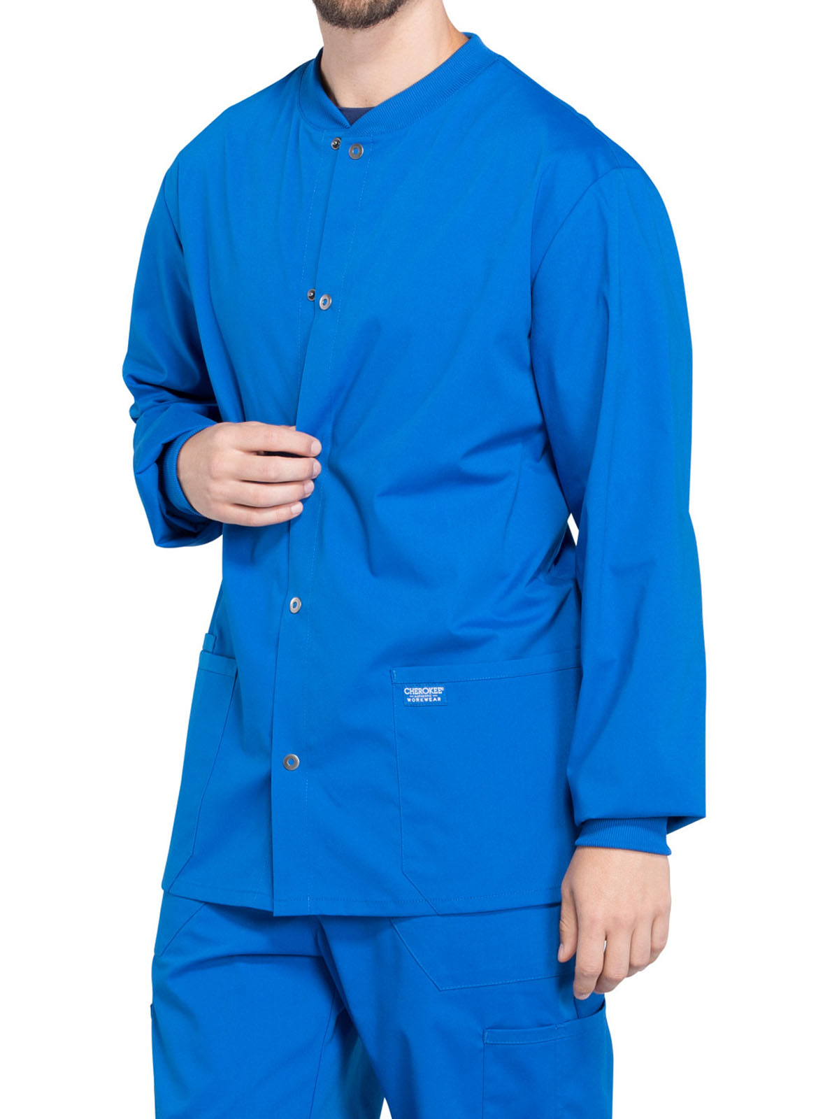 Cherokee - Workwear Professionals - Men's Snap Front Jacket 6