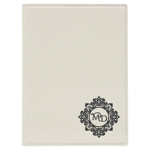Laserable Leatherette Small Portfolio With Notepad 13