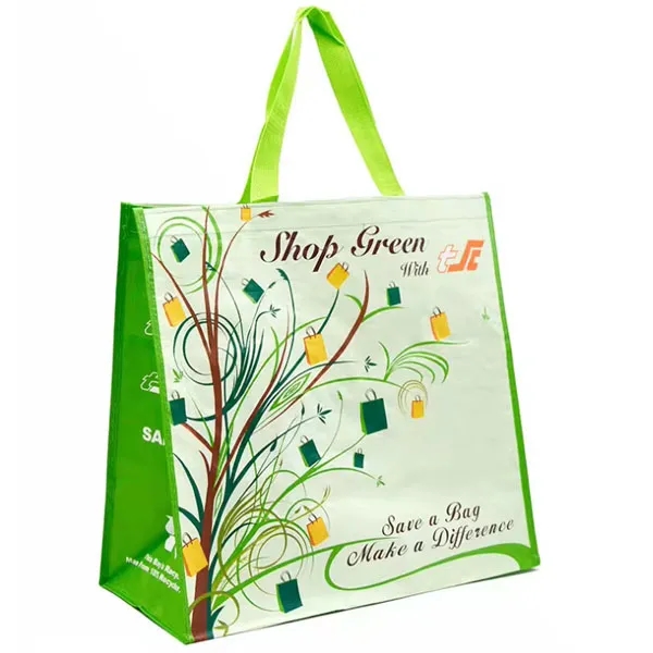 Promotional 100% RPET Laminated Grocery Tote Bags 7