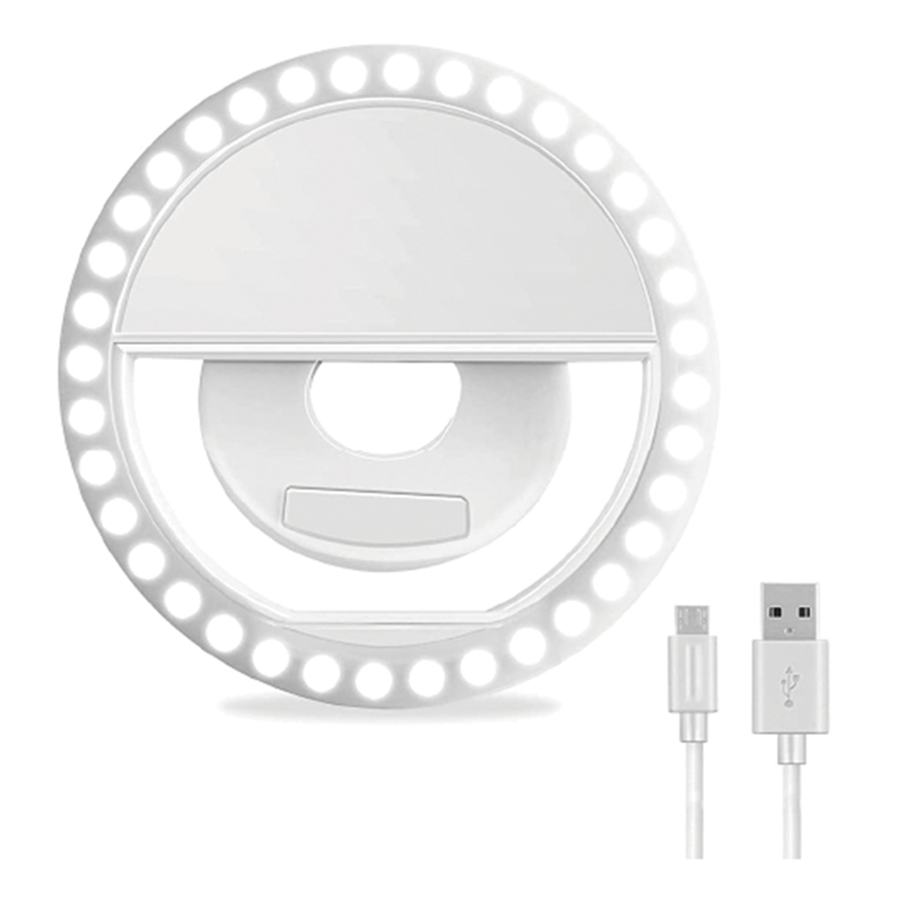 LED Selfie Ring Light for Mobile & Webcam
