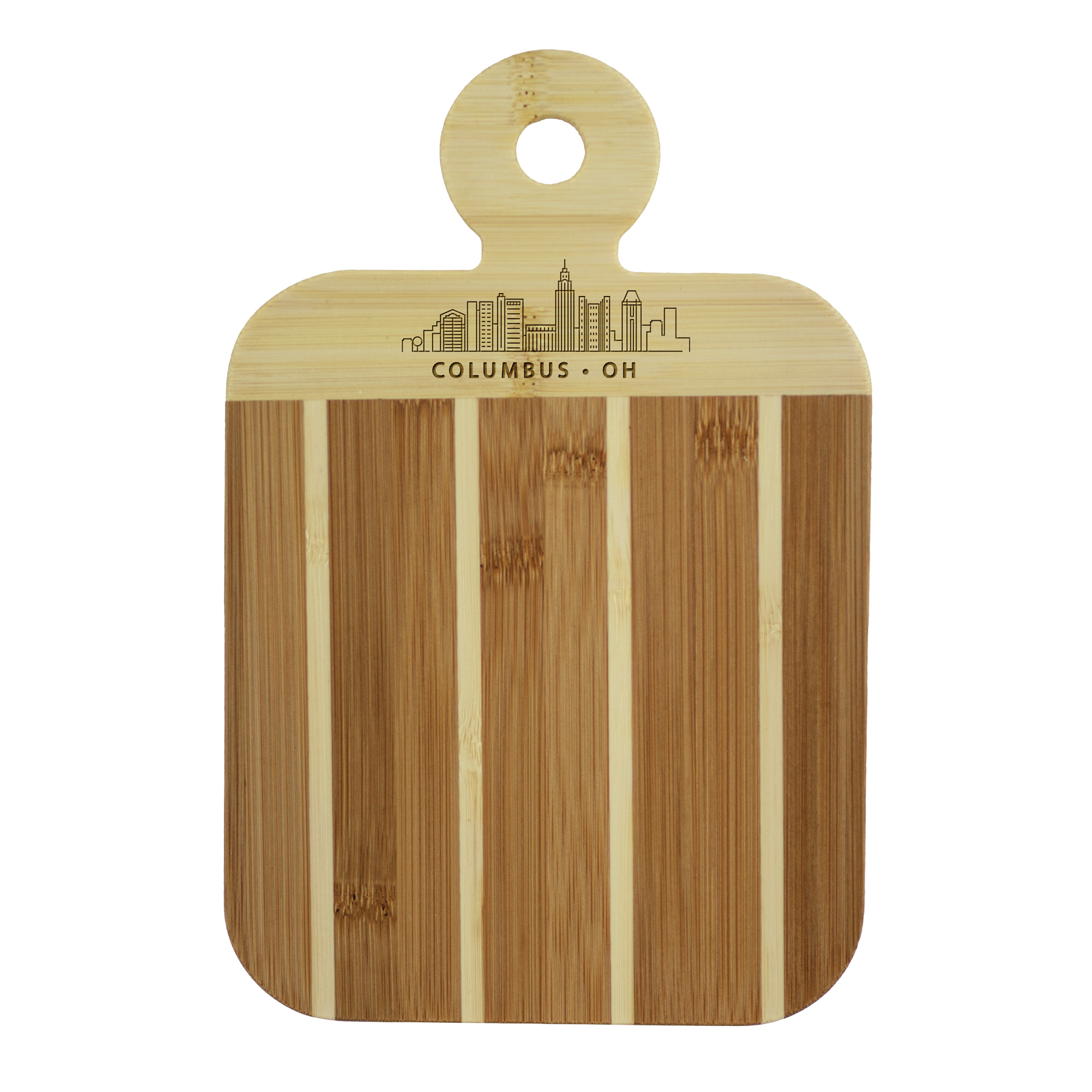 Striped Paddle City Skyline Board - Columbus 3