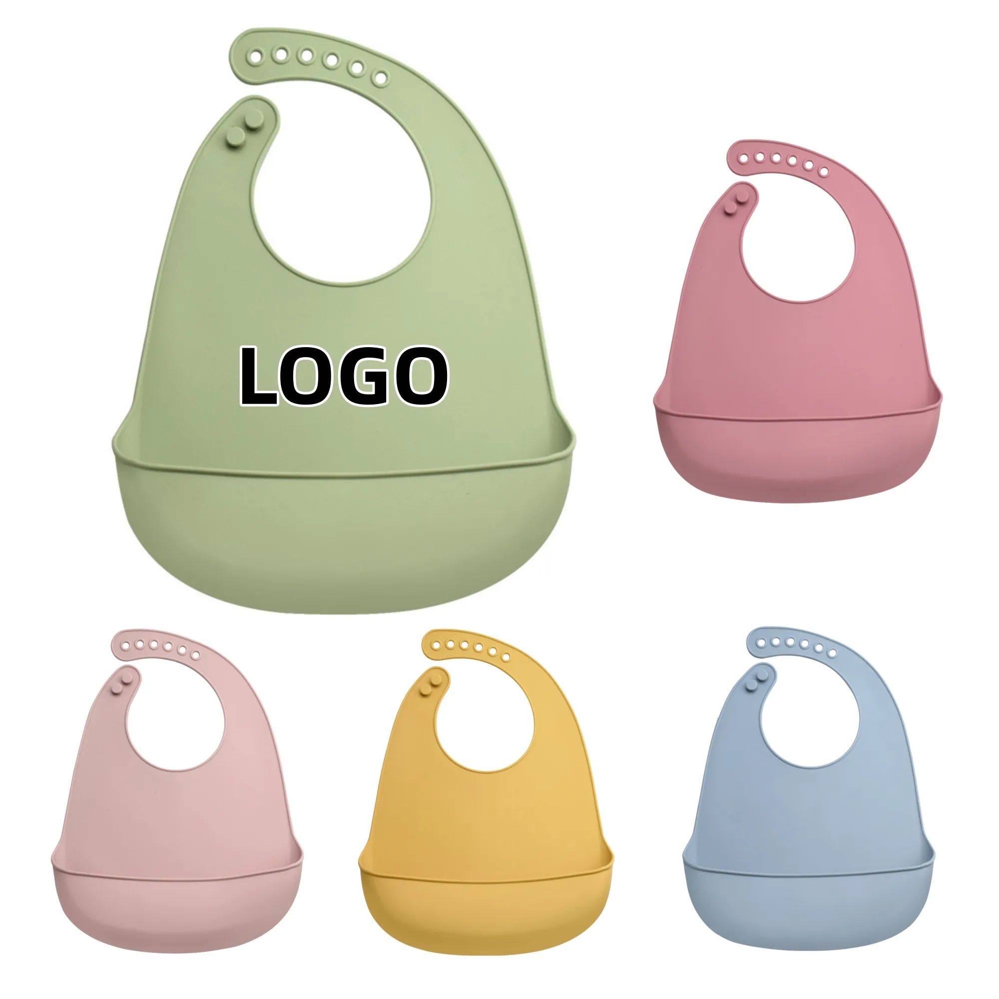 Baby Food-Grade Silicone Waterproof Bib