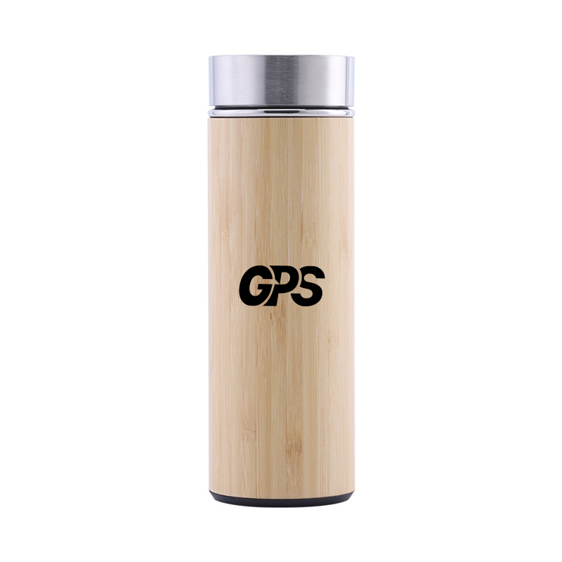 450ml Bamboo shell water bottle with tea infuse, custom water bottle with logo imprint 3