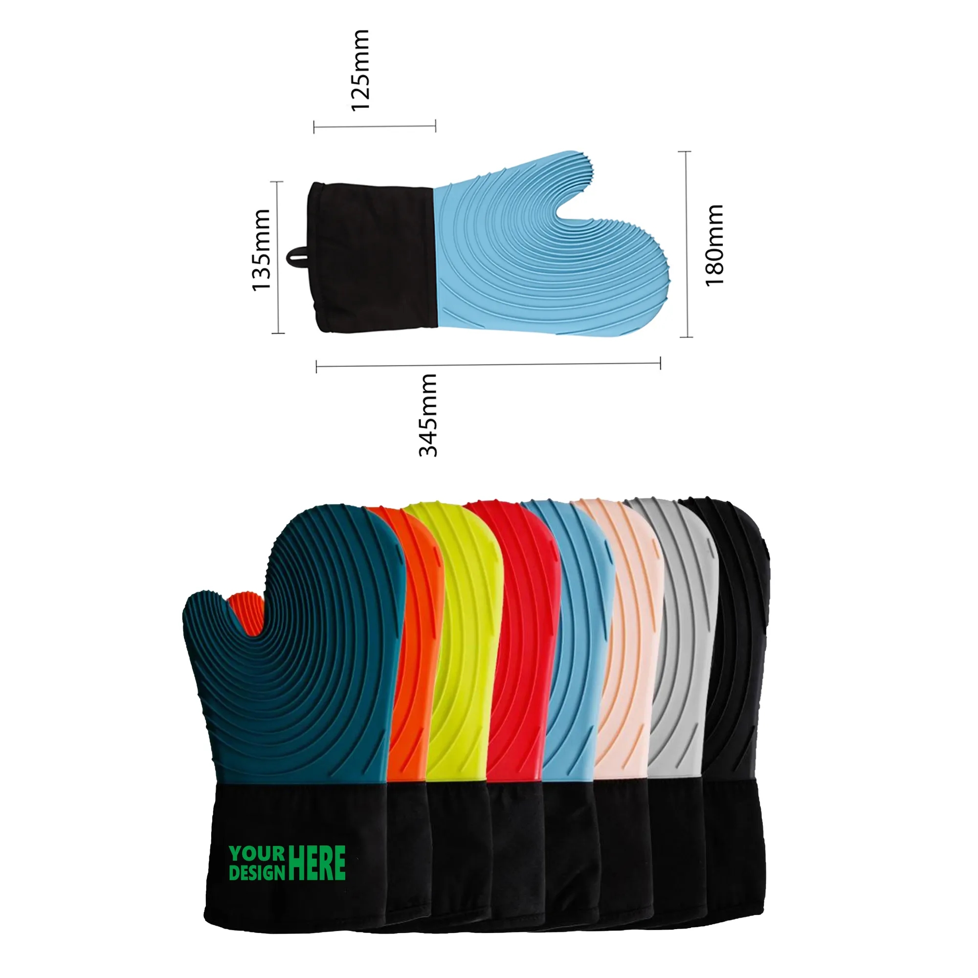 Silicone Oven Heat Resistant Gloves