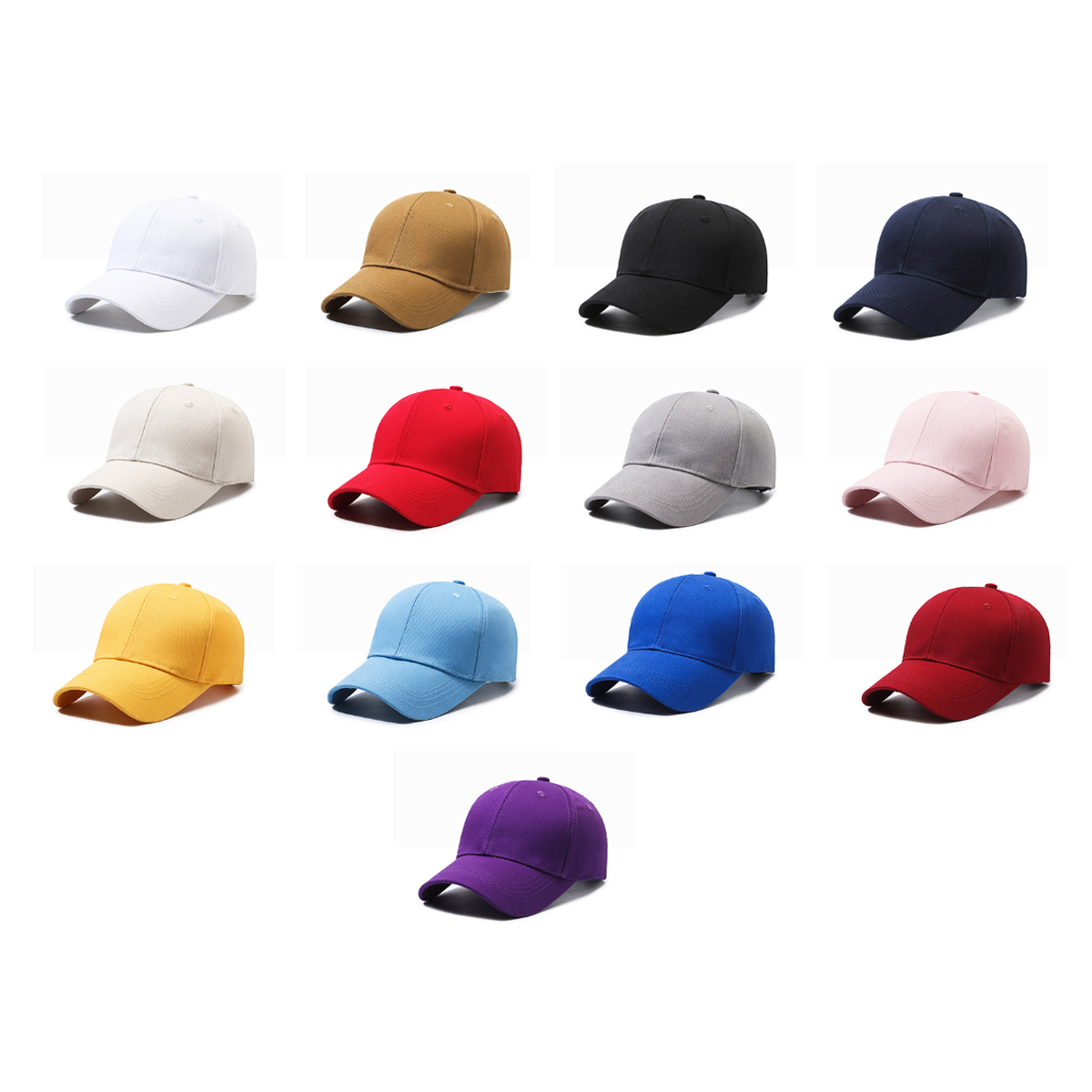 Adjustable Cotton Baseball Cap with Multiple Color Options 3