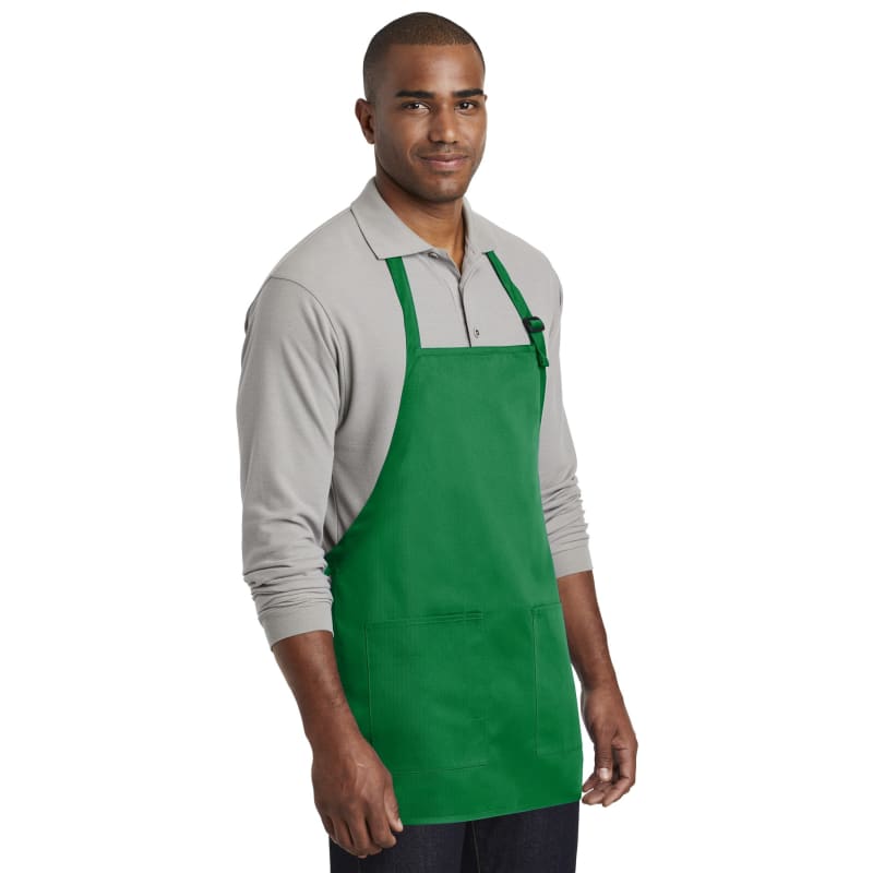 Port Authority Medium-Length Two-Pocket Bib Apron. 8