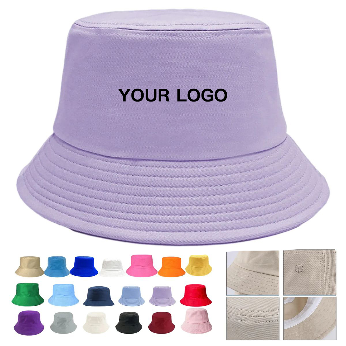 Lightweight Cotton Bucket Hat for Sun Protection 19