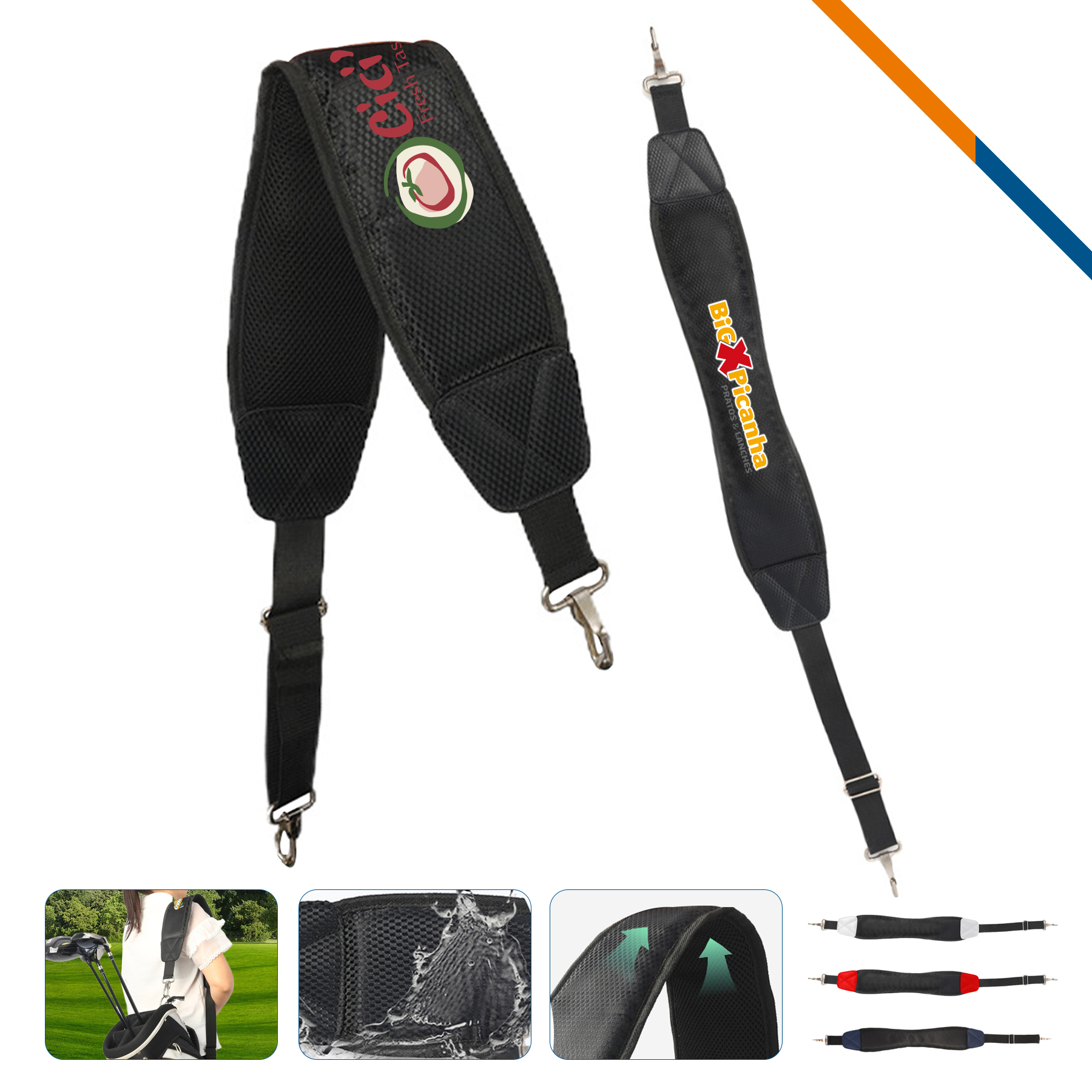 Lexio Adjustable Single Shoulder Golf Bag Strap 8