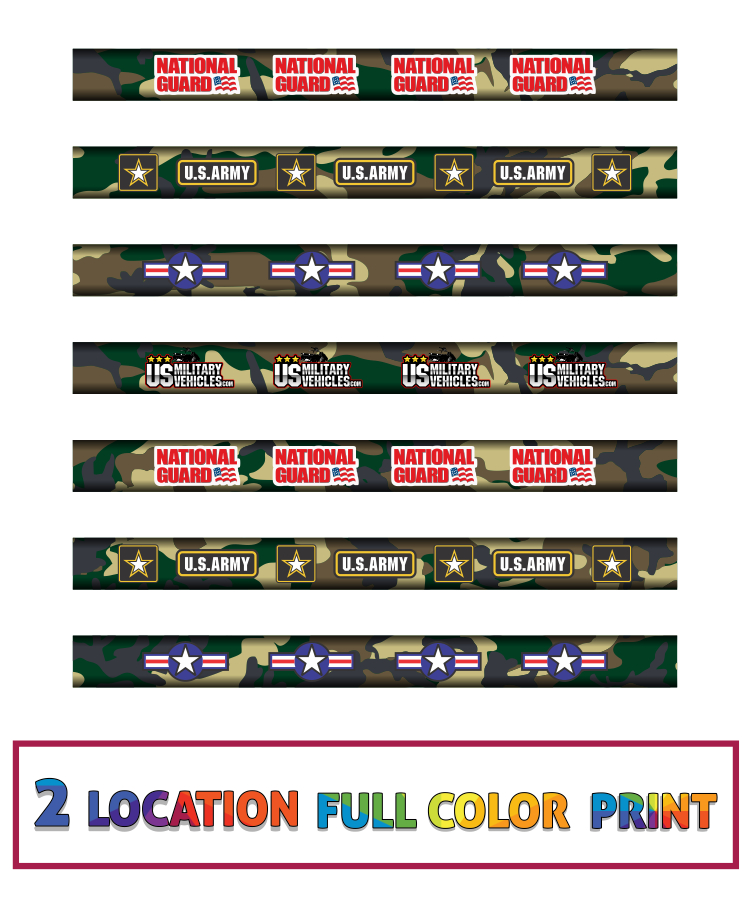 Carpenter "Camo" Pencils #2 lead - Full color Print 2